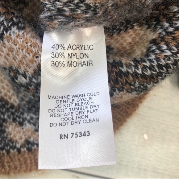 Lineamaglia Mohair Blend Animal Print Sweater XS - Picture 4 of 7